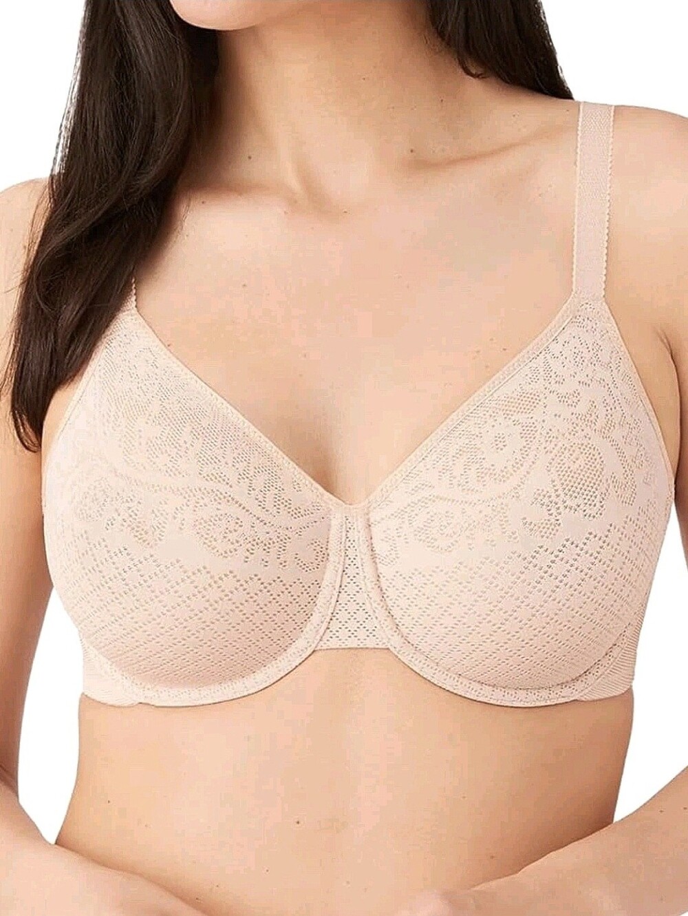 WACOAL Visual Effects Minimizer Bra 34DDD  Sand Beige Underwire